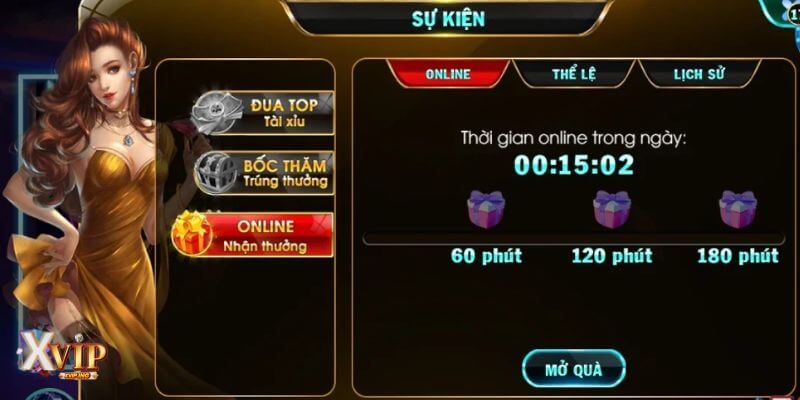 Các sự kiện event ngập tràn chỉ có tại XVIP.