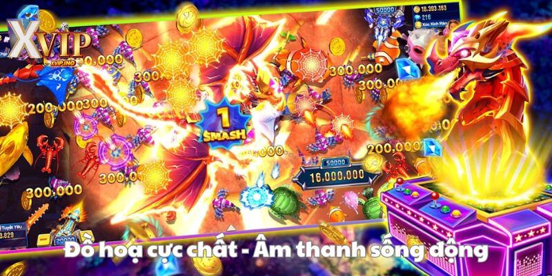 Ấn tượng với giao diện cực đỉnh của game bắn cá long vương.