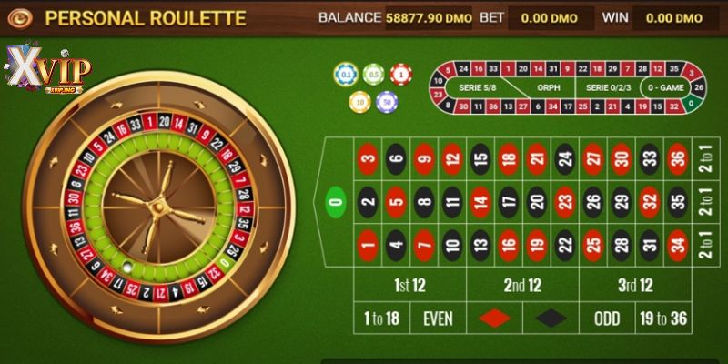 Thao tác mà ai cũng thích thú mỗi khi chơi vòng quay roulette XVIP.